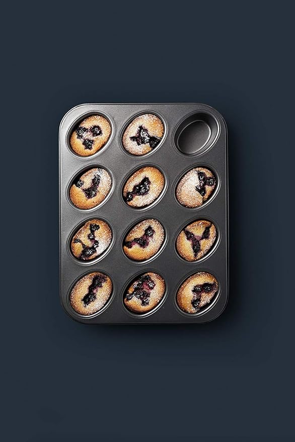 MasterClass 12-Hole Non-Stick Friand Tin, 35.5 x 26.5 cm