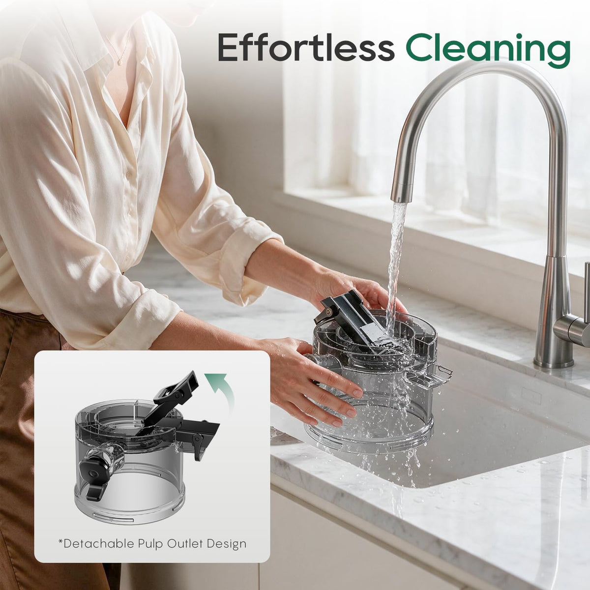 3-in-1 Cold Press Juicer C16, Makes Juice & Sorbet & Nut Milk