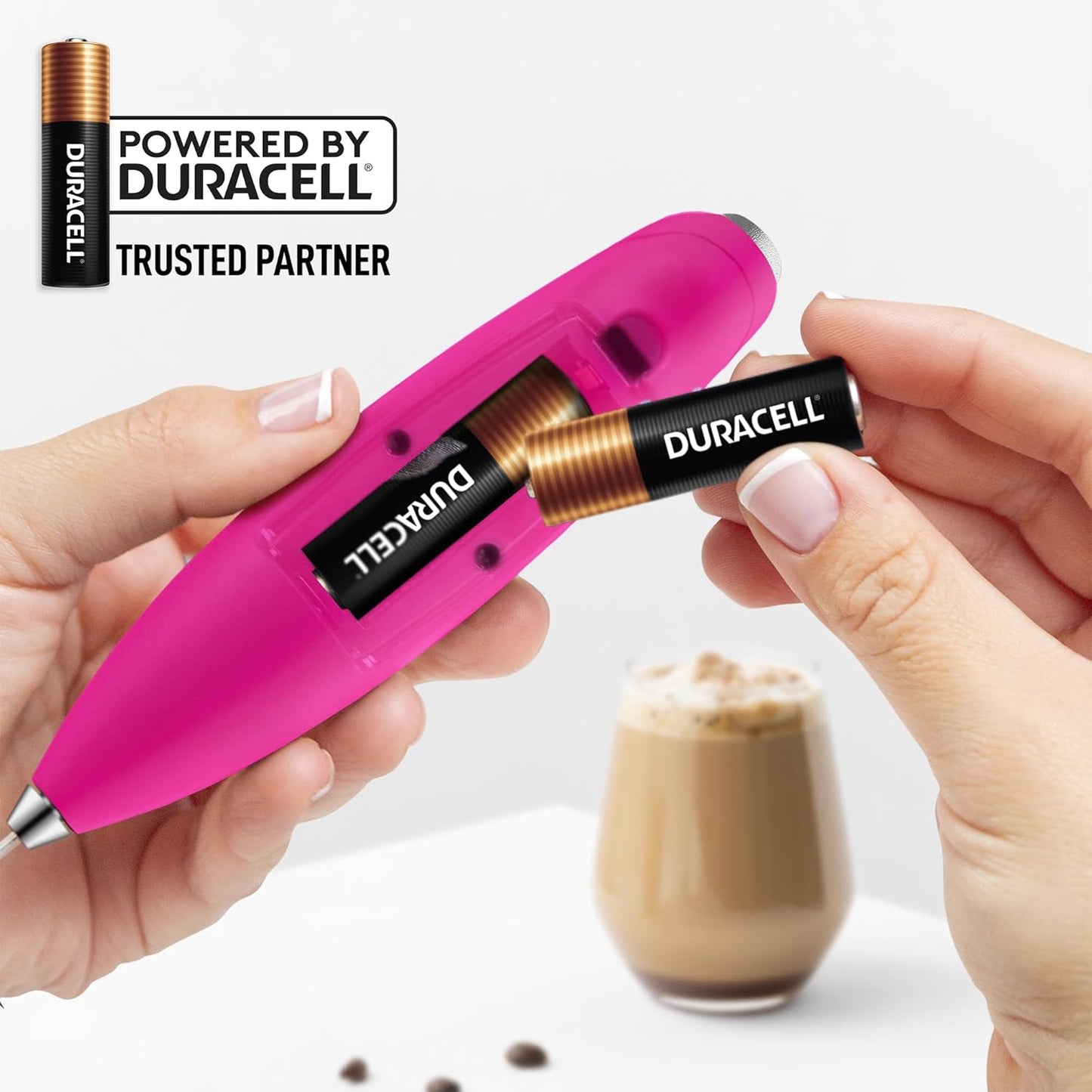 Zulay Kitchen Patented Tornado Triple Whisk Milk Frother with 4 Duracell Batteries – Handheld Foam Maker for Coffee, Lattes, Matcha & Hot Chocolate – Rich, Creamy Froth in Seconds - Culinary Roots