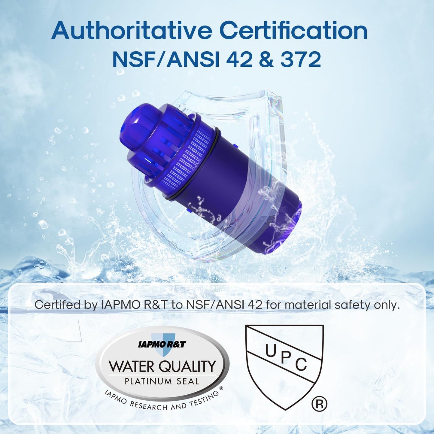 ICEPURE Pitcher Water Filter, Compatible with All PUR® Pitchers & Dispensers Filtration Systems, Replacement for PUR CRF950Z, PPF900Z, PPF951K, PPT700W, PPT711W, CR-1100C, CR1100CV, 8 Pack