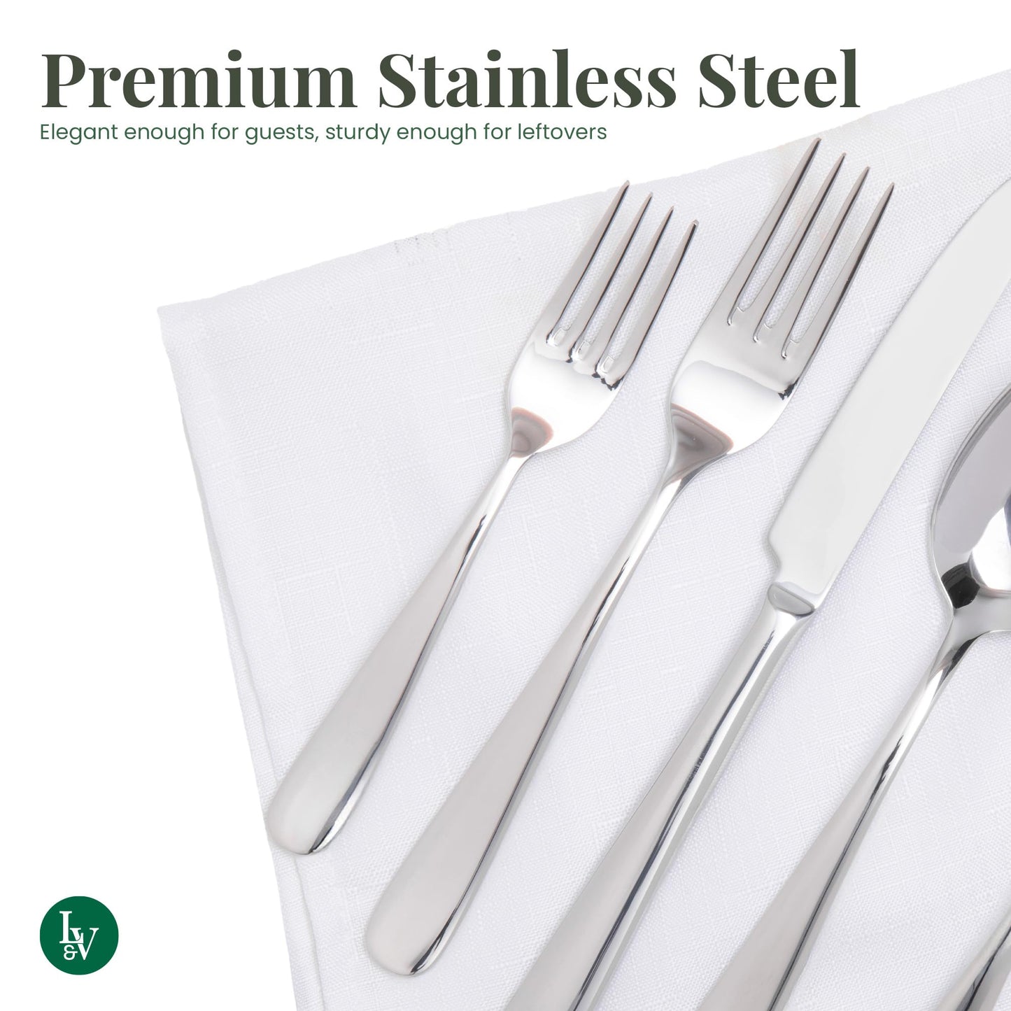 Signature Stainless Steel Flatware 20 (20 Count)