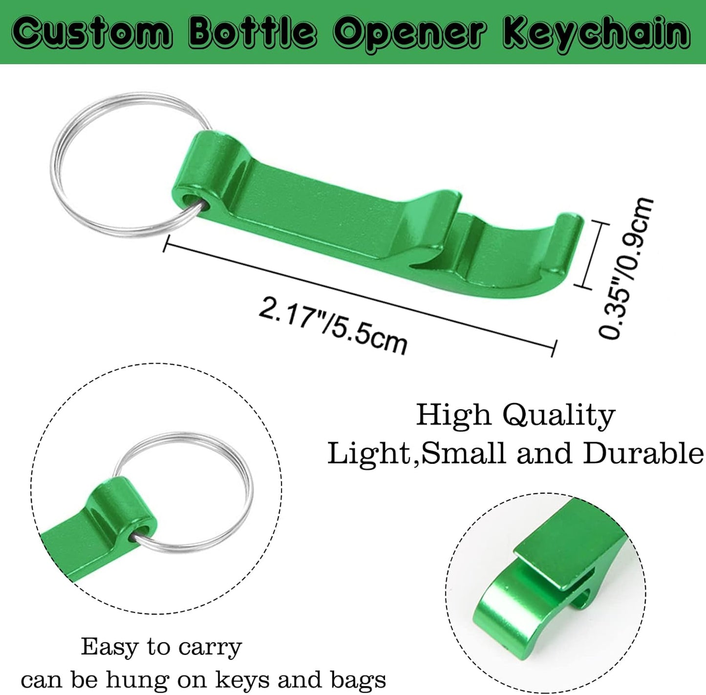 100PCS Personalized Bottle Opener Keychain Bulk Custom Beer Bottle Opener with Logo Text Engraved Wedding Bottle Opener Favors Customized Gifts for Guests Baby Shower Birthday Party-Pink