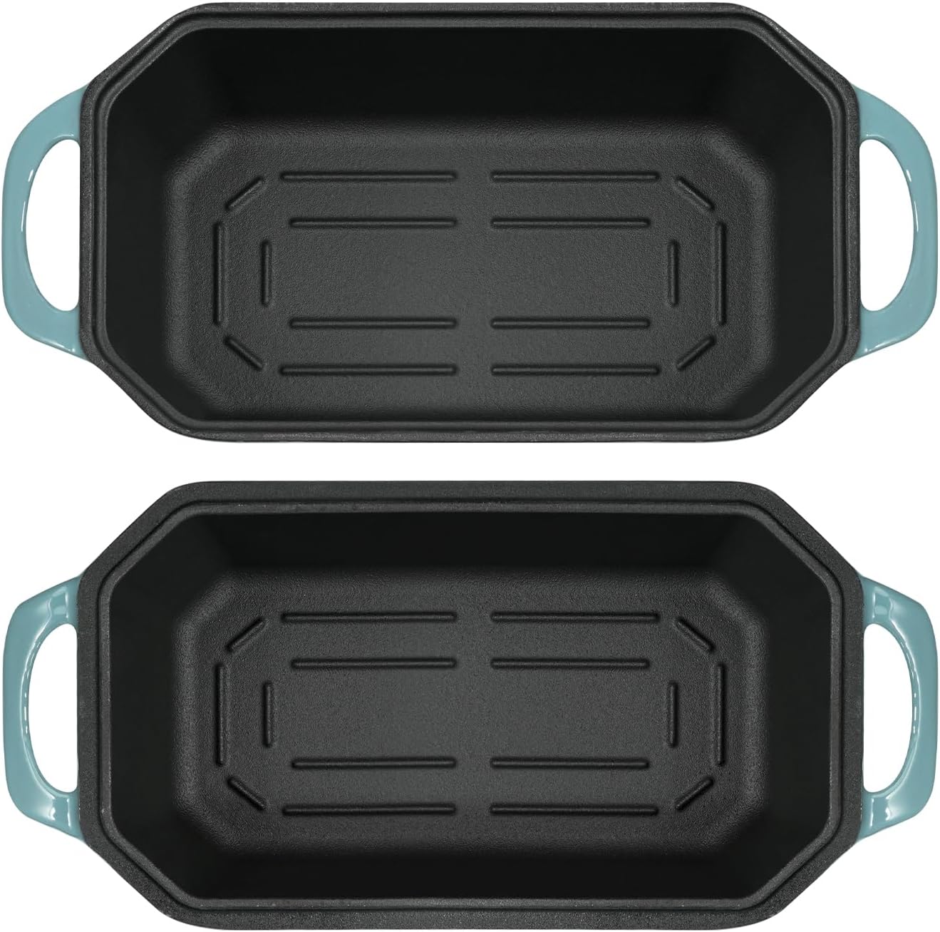 Bread Pan Cast Iron Loaf Pan with Lid Bread Loaf Pan 9x5 Inch Enameled Cast Iron Sourdough Bread Pan, LightBlue - Culinary Roots