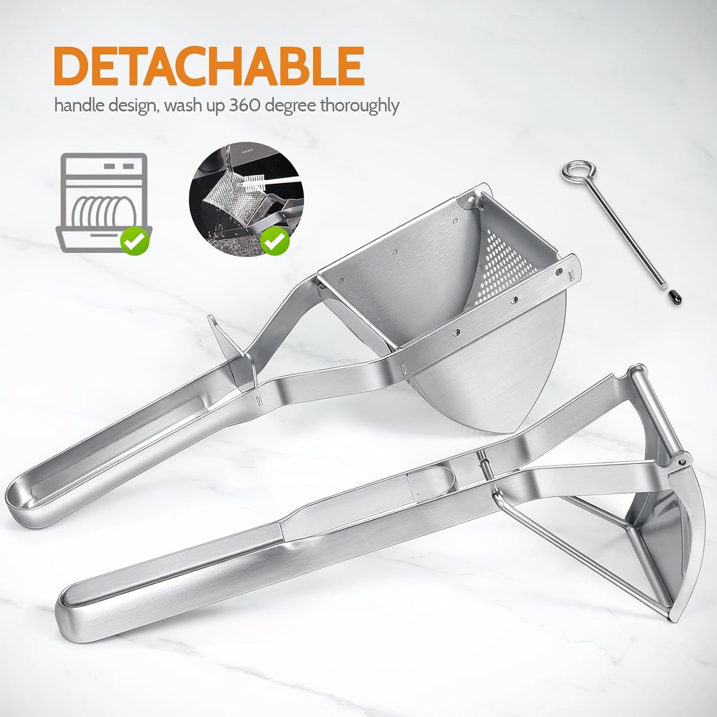 Potato Ricer, Sopito Stainless Steel Potato Masher for Commercial and Home Use - Culinary Roots