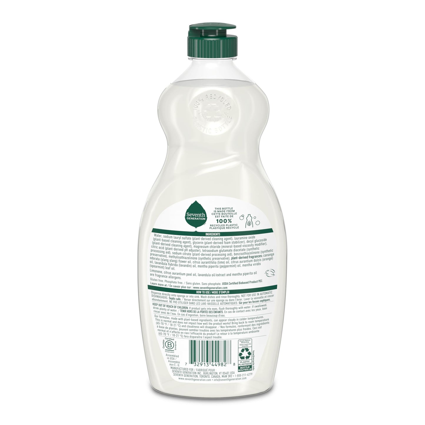 Dish Soap Liquid Lavender Flower & Mint Scent Pack of 6 Dishwashing Soap Dish Detergent Liquid Soap 19 oz (114 Fl Oz)