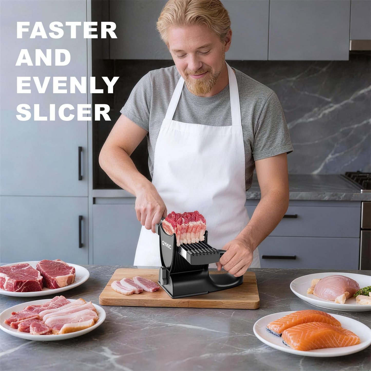 Fresh Meat Slicer with SteadyGrip