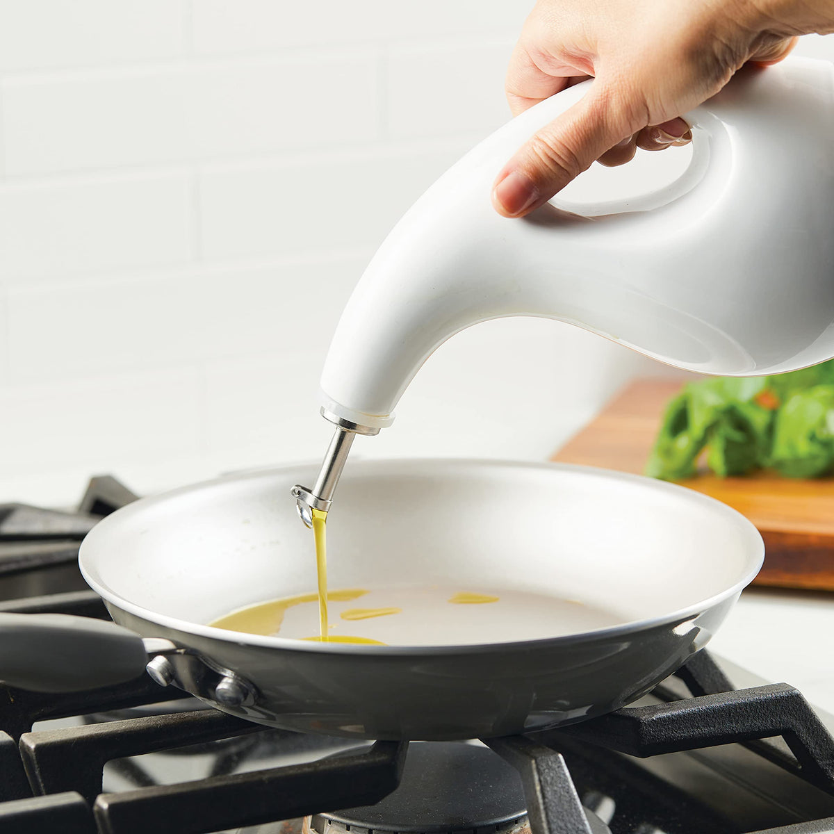 Ceramic EVOO Oil and Vinegar Dispenser Bottle