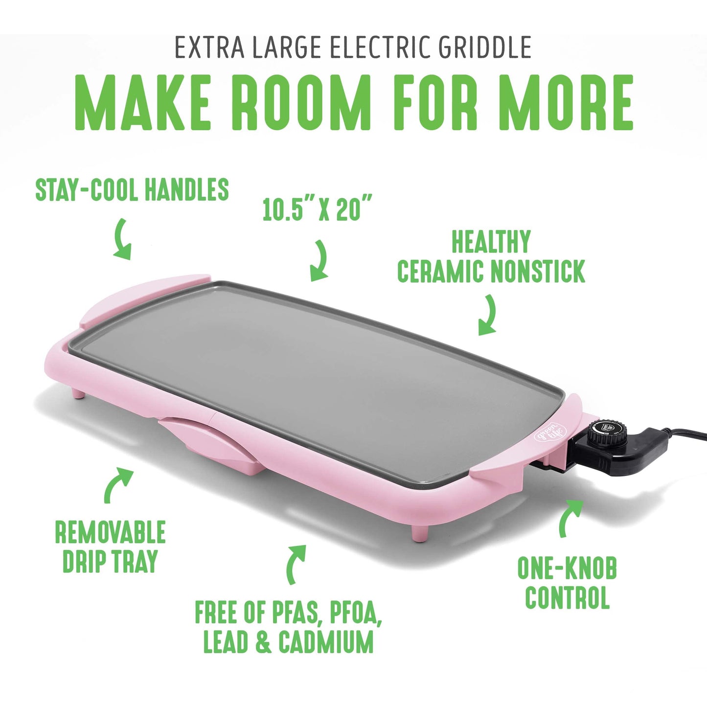 20" Extra Large Electric Griddle