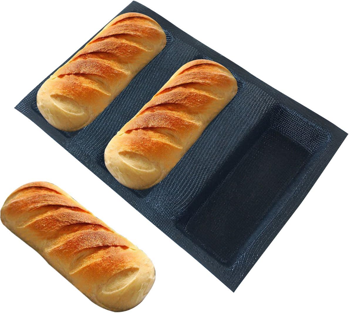 Mesh Silicone Bread Forms Square Shape Bread Molds Non Stick Bakery Tray Silicone Coated Fiber Glass Loaf Crusty Bread Bakeware For Small Toaster Oven - Culinary Roots