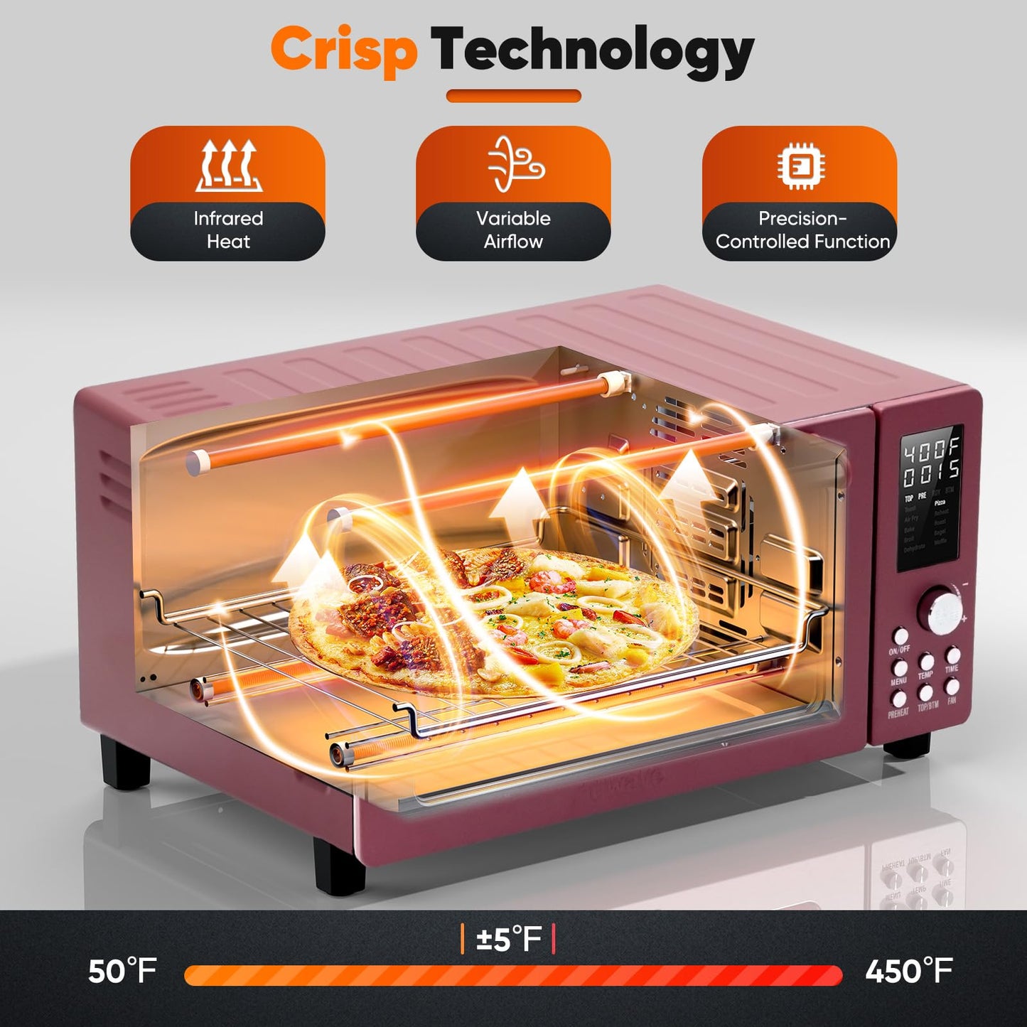 Bravo Pro Convection Air Fryer Toaster Oven Combo