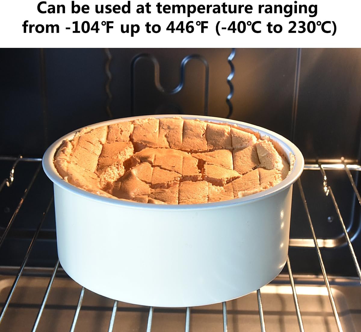 Guowall 6 inch Cake Pan with Removable Bottom Carbon Steel Round Chiffon Cake Tin Round Shaped Nonstick Cheesecake Mould for Baking - Cream Color - Culinary Roots