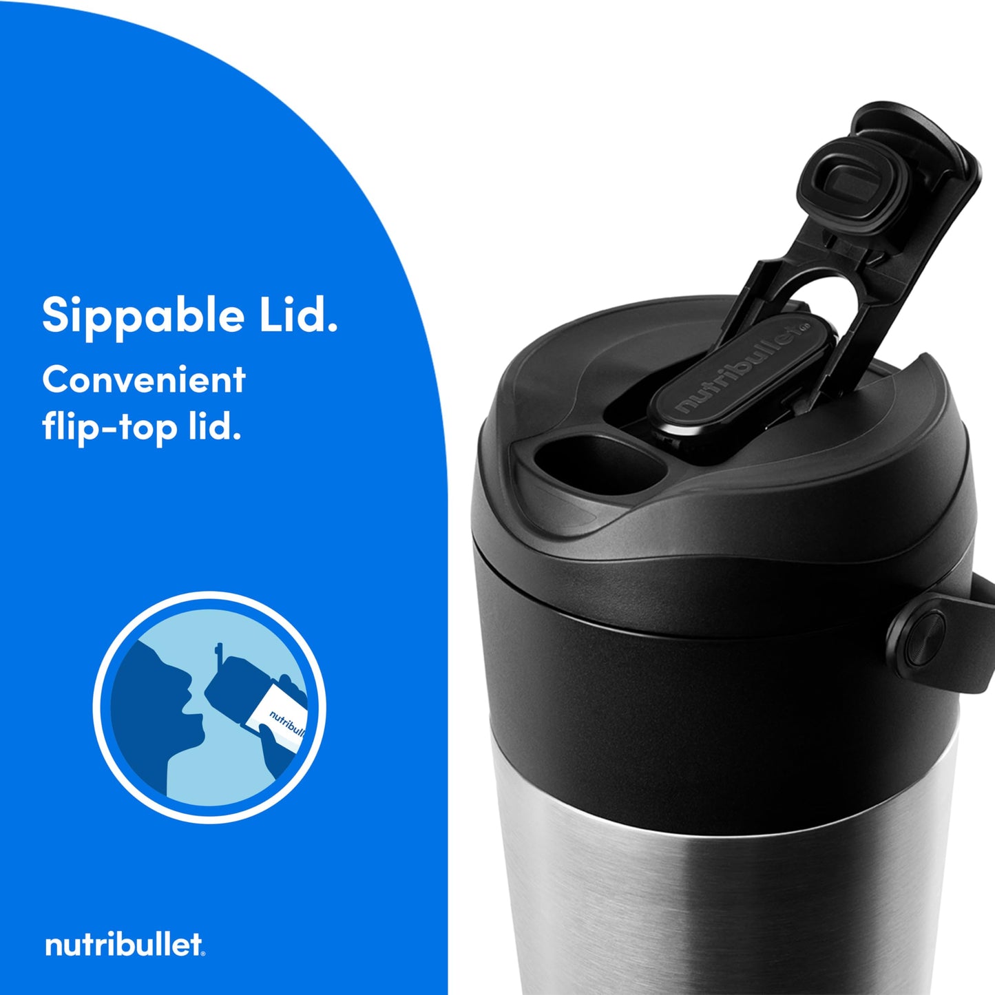 Flip Portable Blender with Insulated Cup