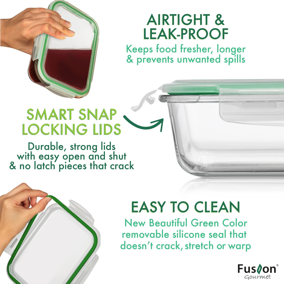 8 Pack 35 oz Glass Containers (8 Count)