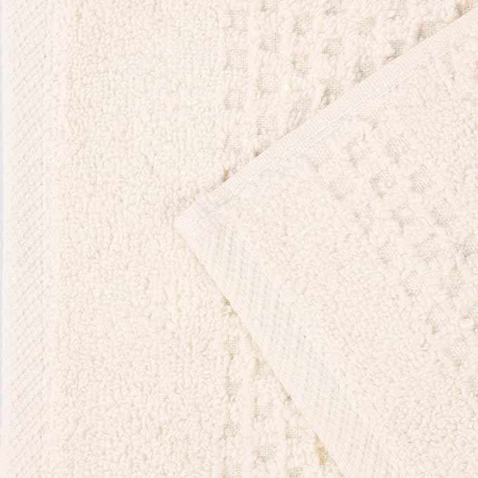 Superior Playa Zero Twist Cotton Medium Weight Bath Sheets, for Guest Bath, Bathroom, Shower, Spa, Plush, Quick Dry, Ultra-Soft Towels, Essentials, Waffle Textured, Oversized Towels, Set of 2, Ivory