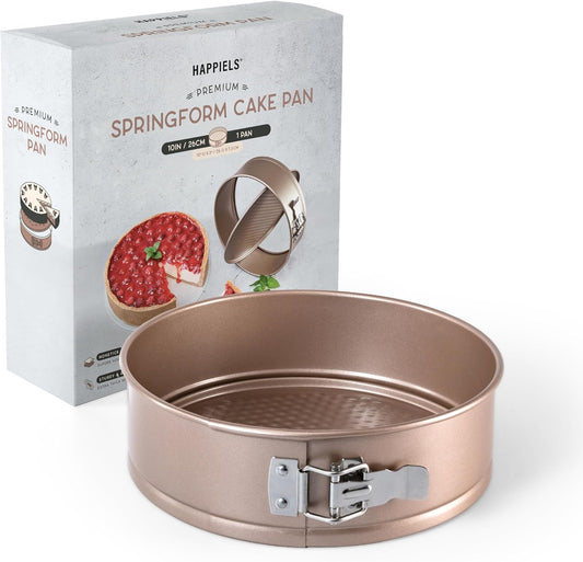 Non-Toxic Nonstick 10-Inch Round Springform Cake Pan 3-inches deep | Cheesecake Leak Proof Baking Pan - Culinary Roots