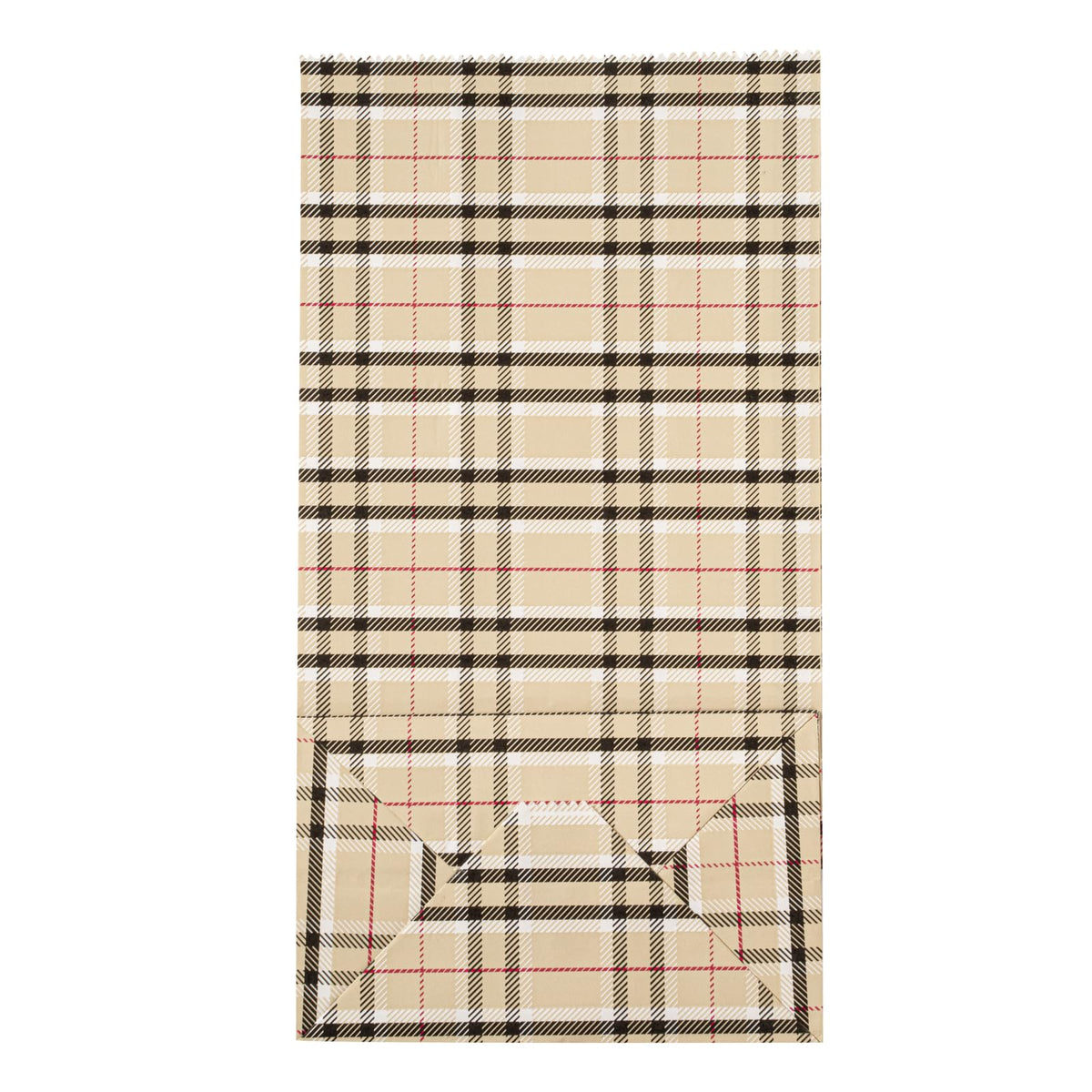 Paper Plaid Bag (100 Count)