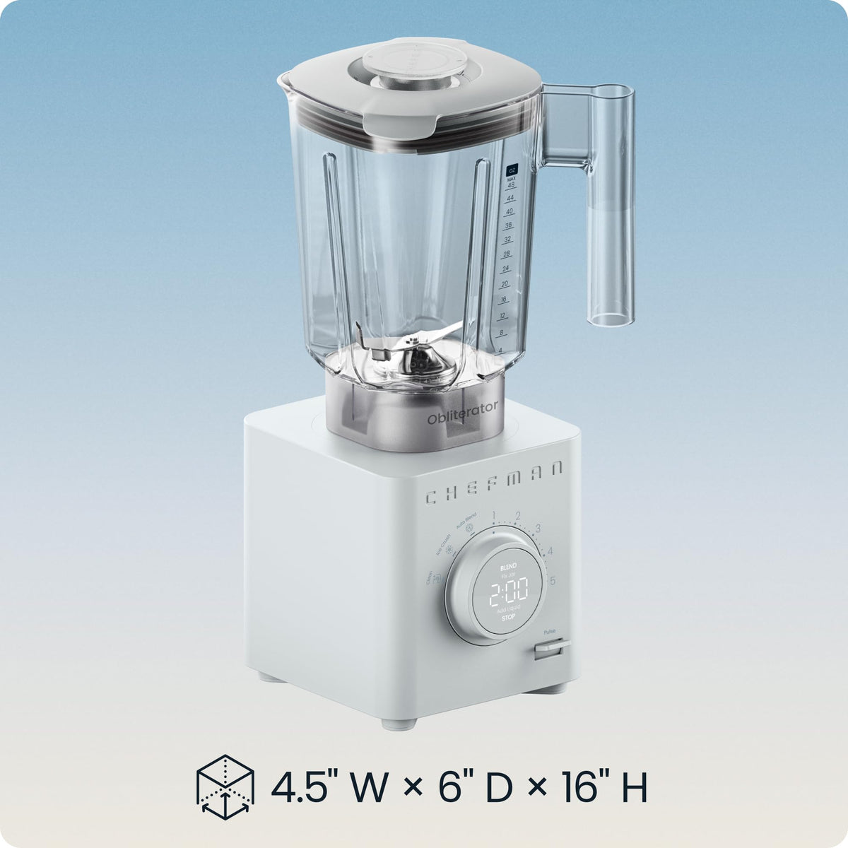 Obliterator 48 oz Countertop Blender for Smoothies