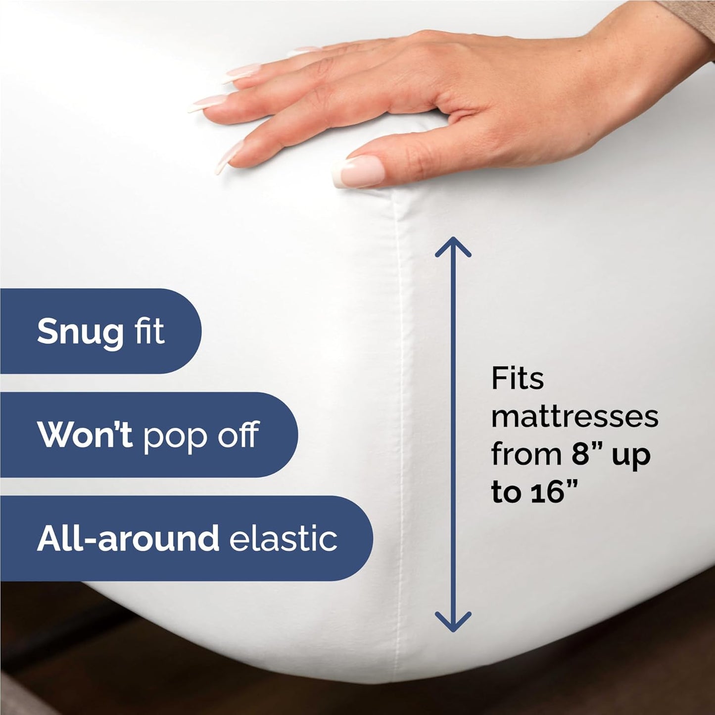 Twin XL Size 3 Piece Sheet Set - Comfy Breathable & Cooling Bed Sheets Set - Hotel Luxury Bedding for Women, Men, Kids, Teens, Boys & Girls - Deep Pockets, Ultra-Soft, Wrinkle Free - Oeko-Tex - White