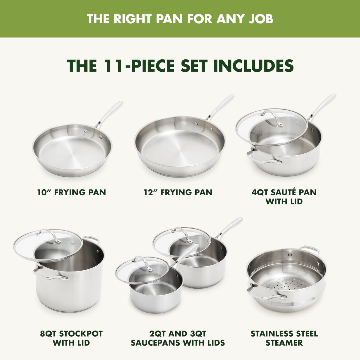 Stainless Steel Cookware Set