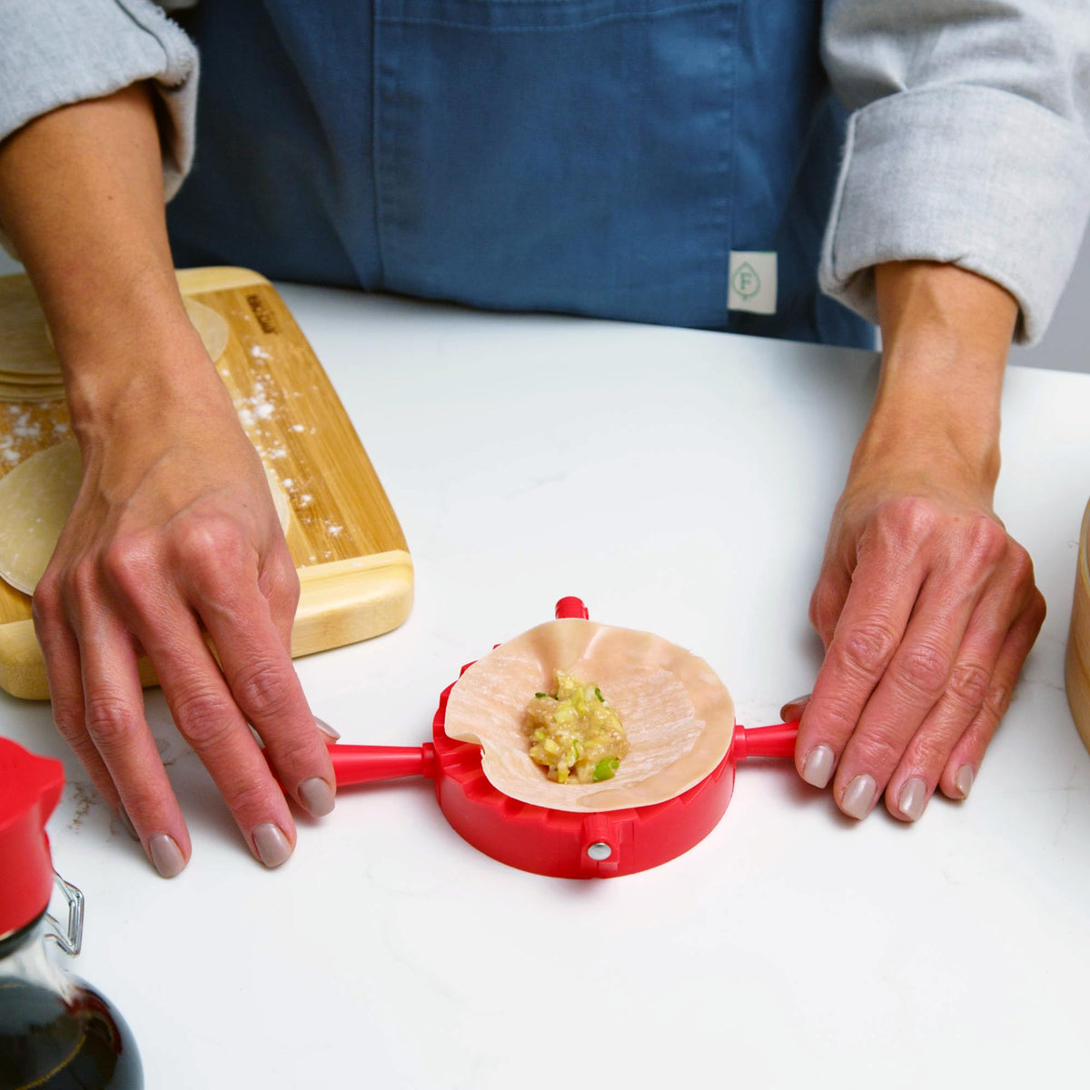 3 Piece Dumpling Maker Dumpling Press and Sealer Kit
