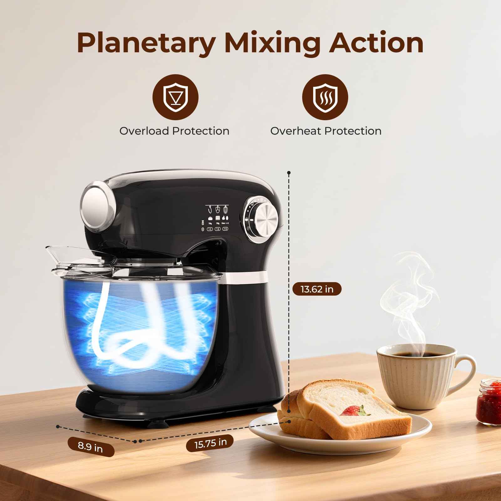 5.3 Quart Electric Stand Mixer With 12 Speed