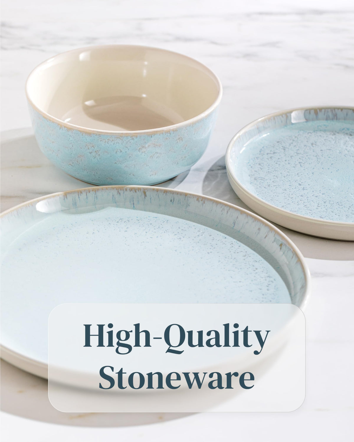 16 Piece Stoneware Dinnerware Set for 4 (16 Count)
