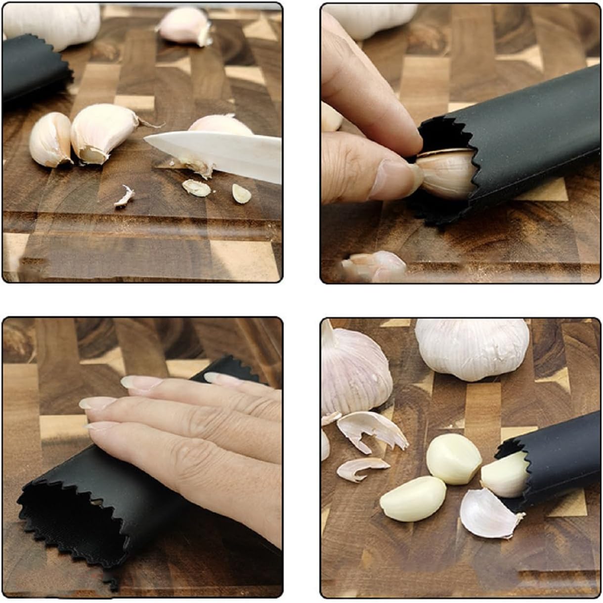 Garlic press kitchen tool garlic peeler stainless steel professional ginger crusher ergonomic labor-saving crusher (S) - Culinary Roots