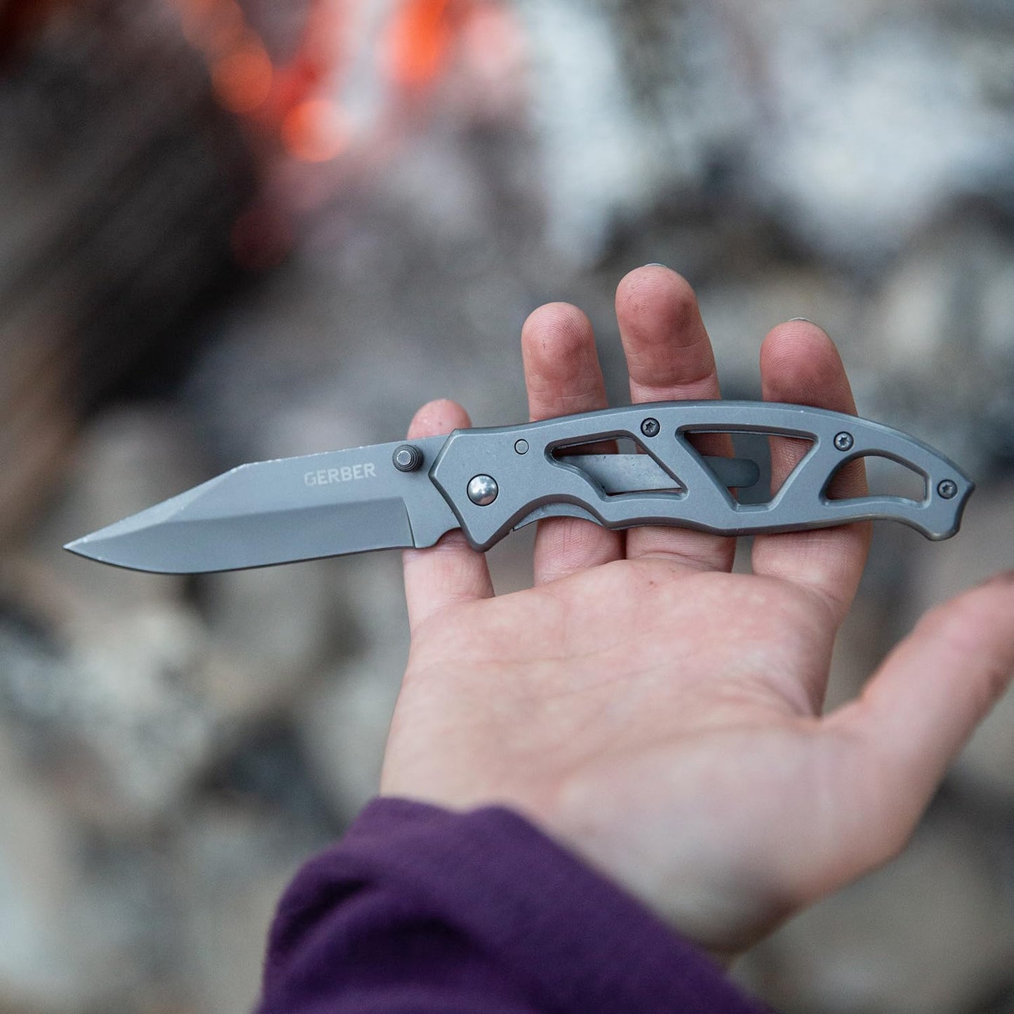 Gear Paraframe I EDC Folding Pocket Knife with Clip