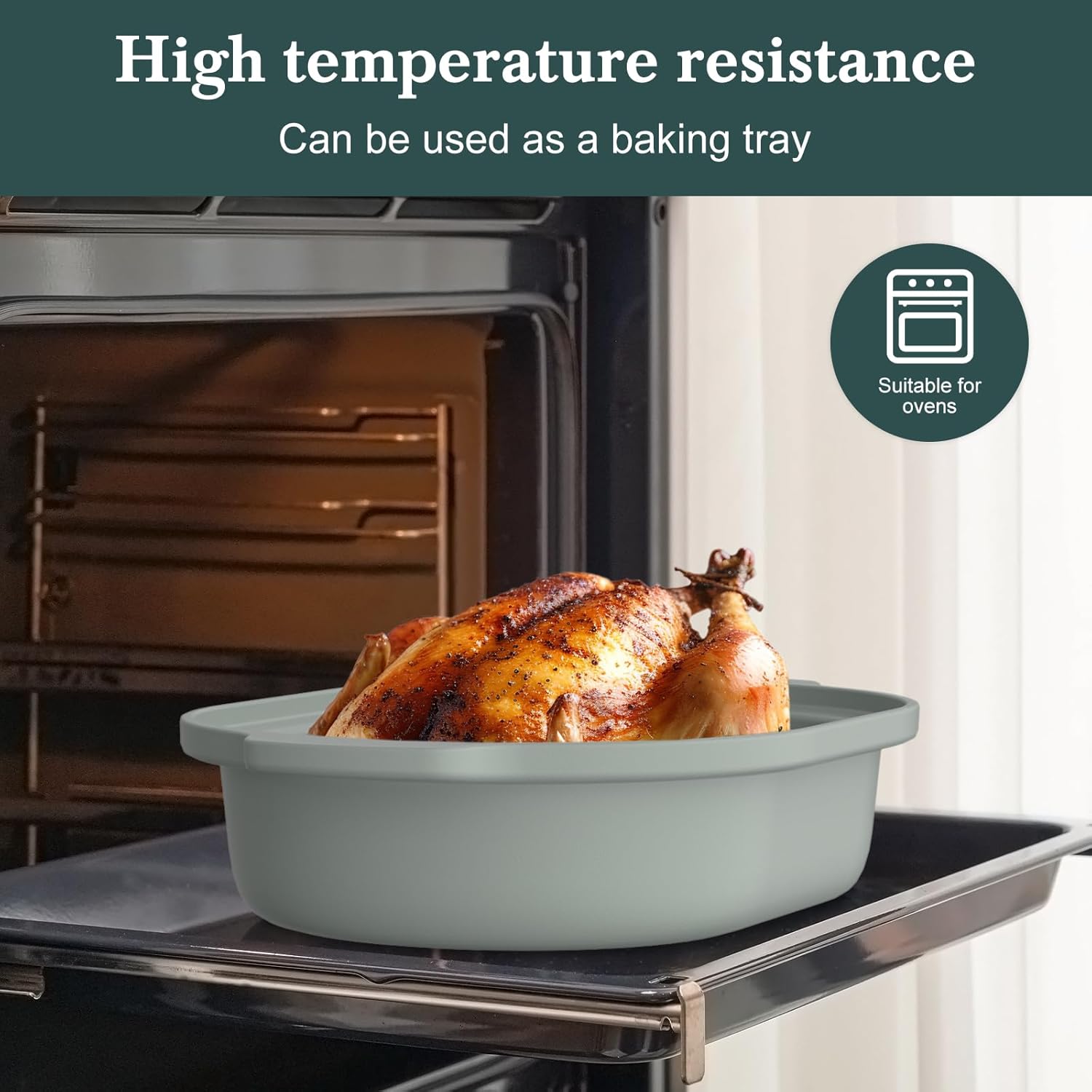 4 Quart Programmable Slow Cooker with Flexible Easy Programming, 8-in-1 Multi-Cooker with Dishwasher Safe Lid & Removable Crock Pot & Wooden Spoon, Nonstick, Oven Safe Pot to 500°F, Olive - Culinary Roots