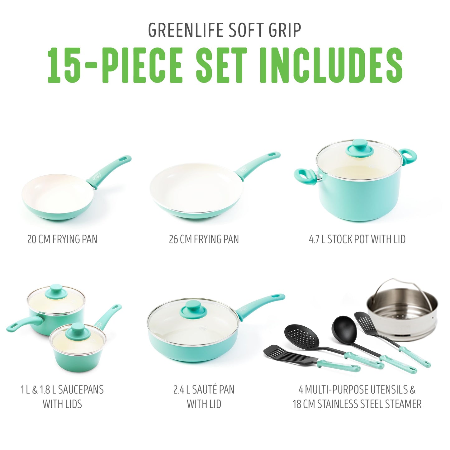 Soft Grip Healthy Ceramic Nonstick