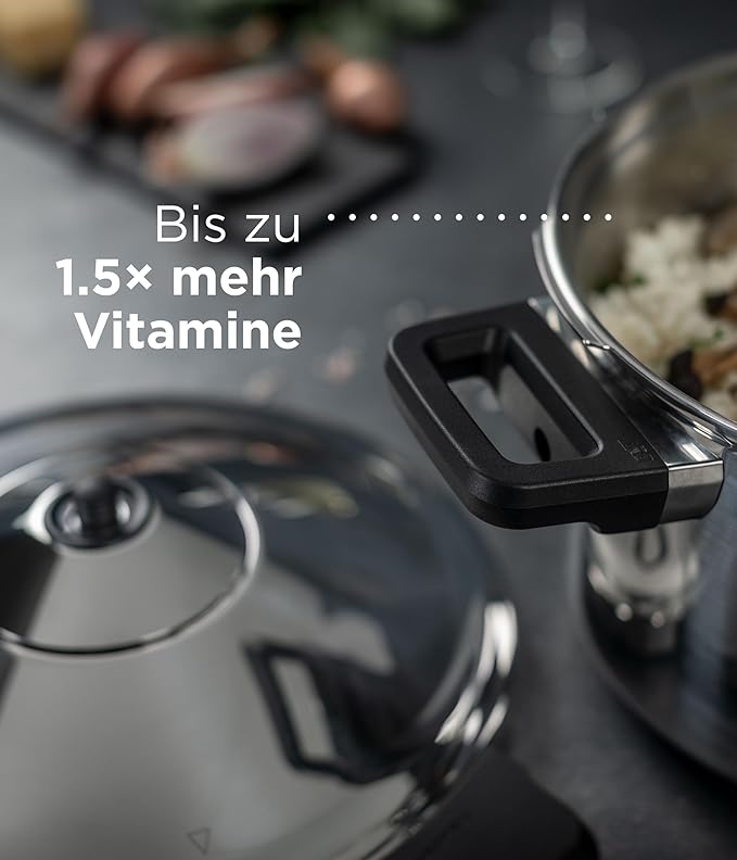 Kuhn Rikon Duromatic Hotel Stainless Steel Pressure Cooker with Side Grips, 12 Litre / 28 cm