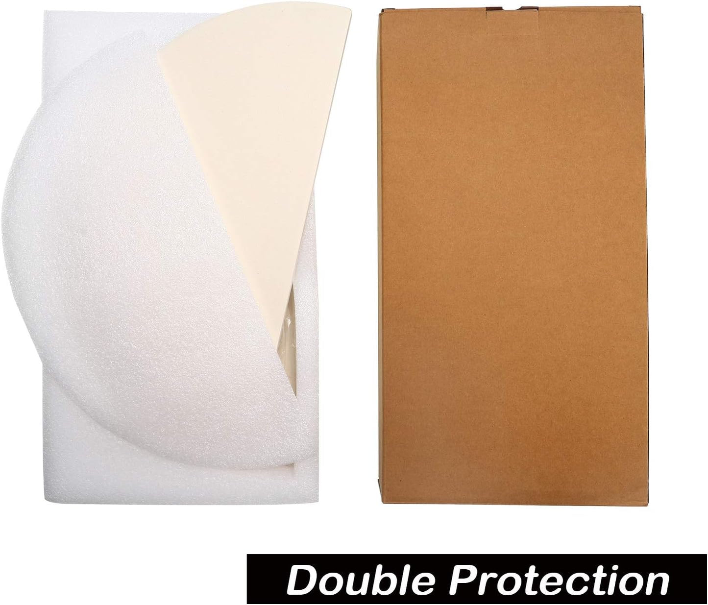 BBQ Future 19.8 Inch Half-Moon Ceramic Heat Deflector Plates for Kamado Joe Big Joe I, II & III, 2-Pack, White - Culinary Roots