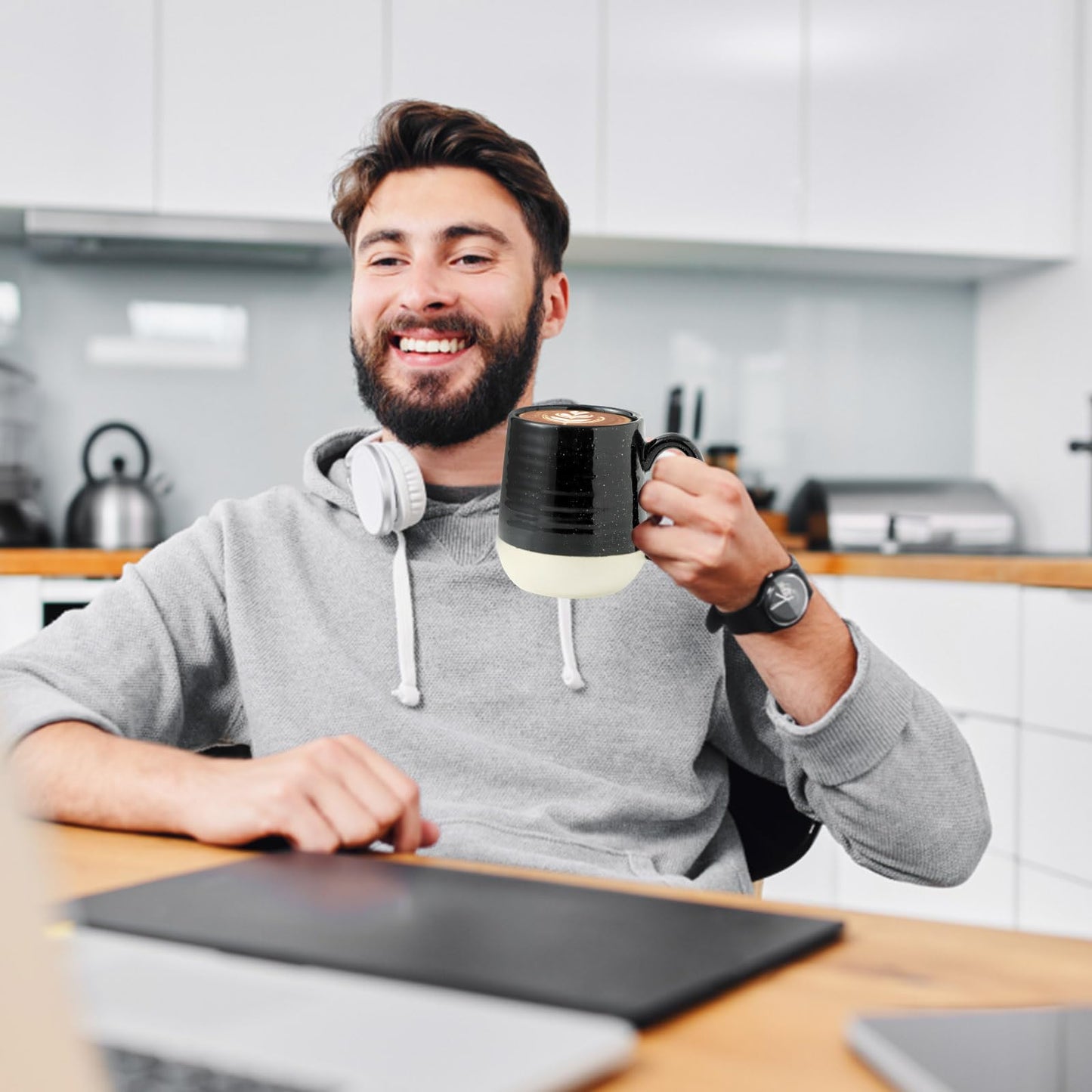 Ceramic Coffee Mugs Set (4 Count)