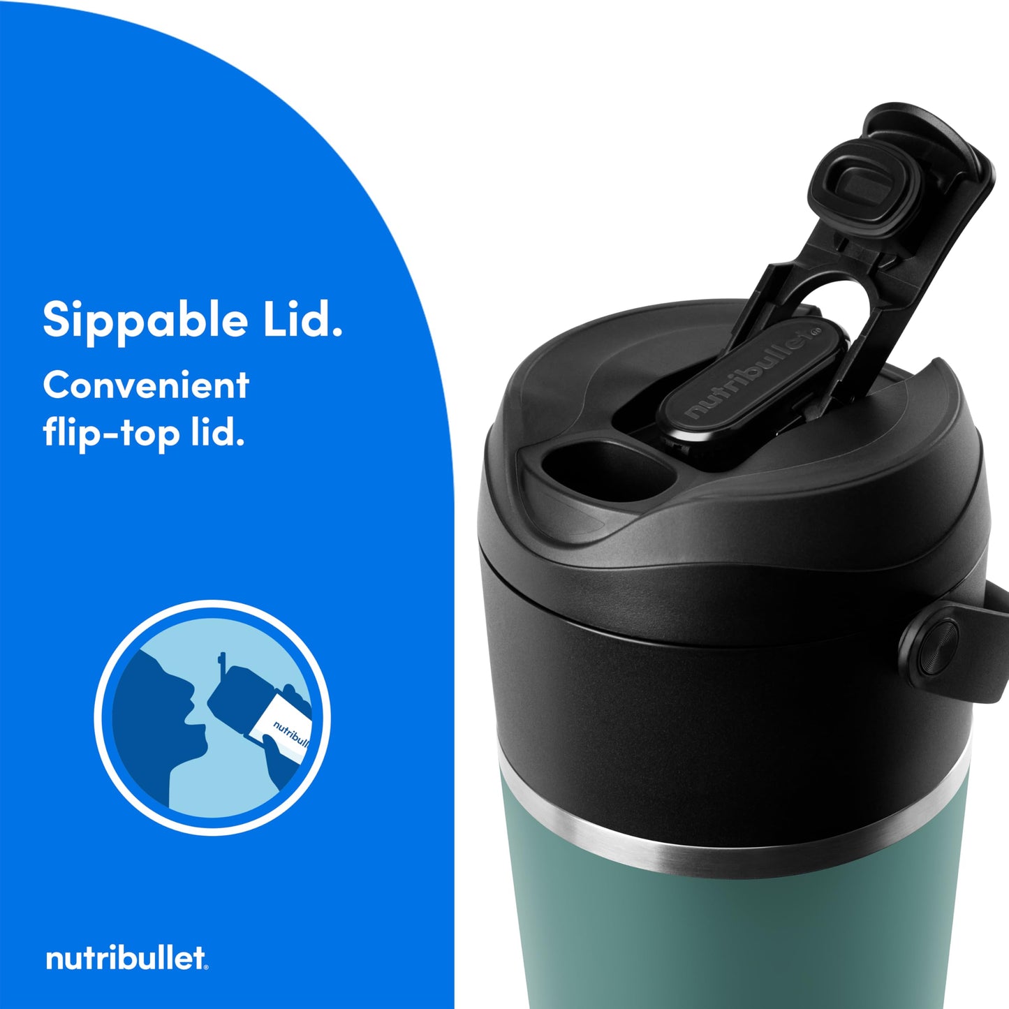 Flip Portable Blender with Insulated Cup