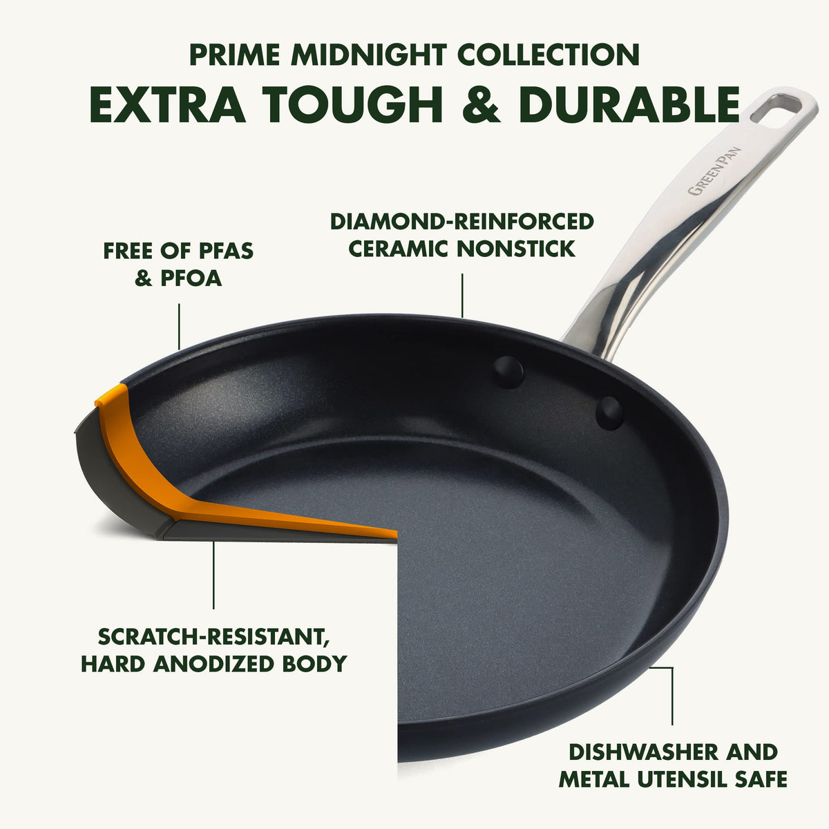 Chatham Prime Midnight Hard Anodized Healthy Ceramic Nonstick