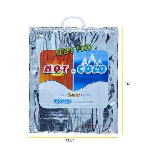 Hot and Cold Insulated Bags for Food Delivery