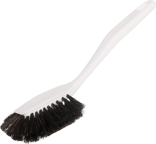 Redecker White Line Horsehair Dish Brush, 10-3/5-inches, Made in Germany