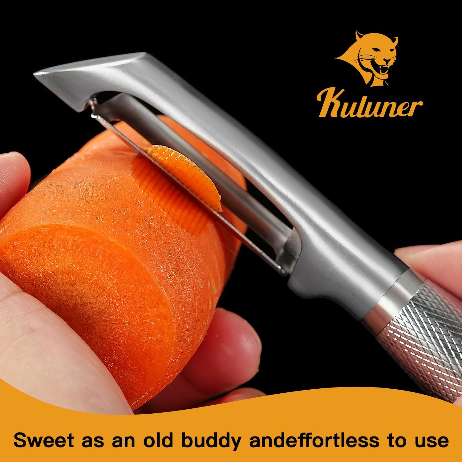 I-Type Vegetable Peeler, Silver Chrome Finish, 304 Stainless Steel Blade, Ultra Sharp Potato Peeler for Apples, Carrots, Heavy Duty Kitchen Peeler - Culinary Roots