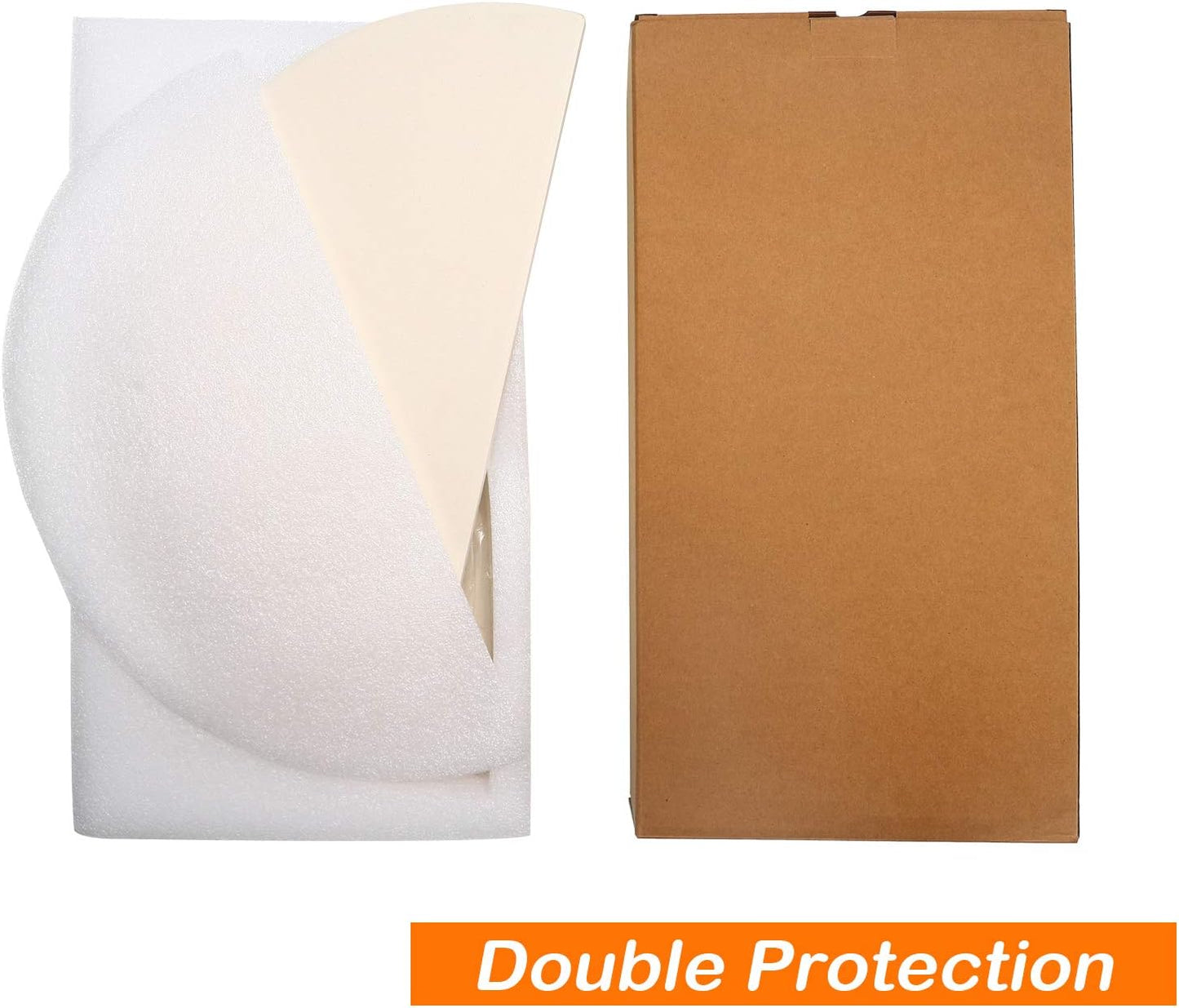 BBQ Future Ceramic Heat Deflector Plates for Kamado Joe Classic I, II, III，Half-Moon 2-Pack, White - Culinary Roots
