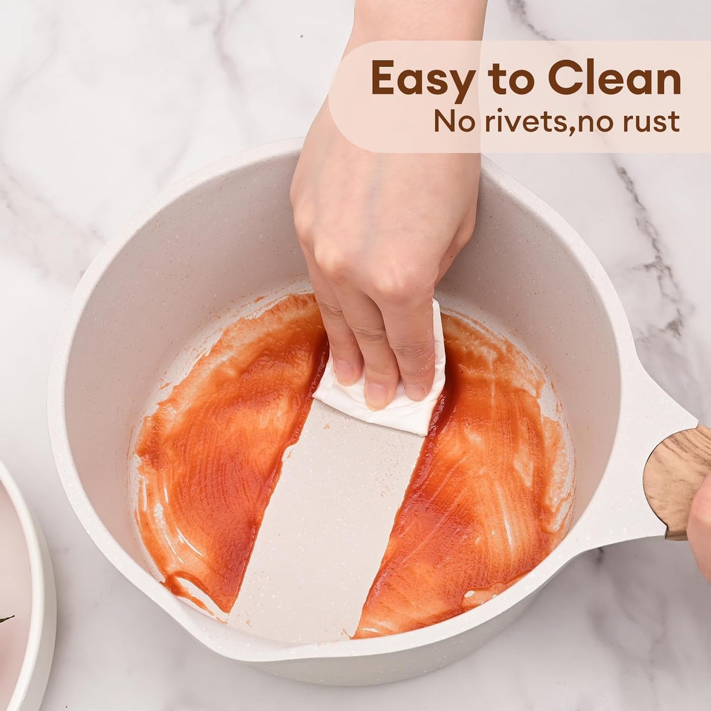 JEETEE 2.5 Quart Saucepan with Steamer Basket, Small Sauce Pot with Lid，Nonstick Coating with Pour Spout, Induction Compatible Cookware Sauce Pan for Cooking, PFOA/PFOS Free - Culinary Roots