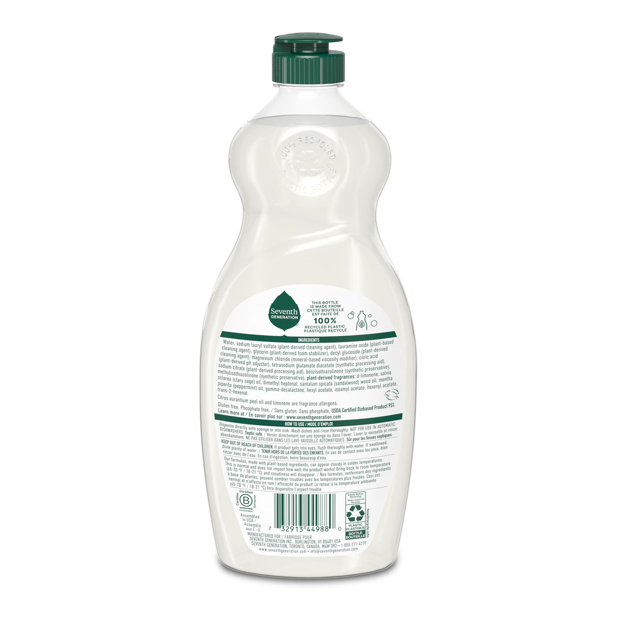 Dish Soap Liquid Summer Orchard Scent Pack of 6 Dishwashing Soap Dish Detergent Liquid Soap 19 oz (114 Fl Oz)