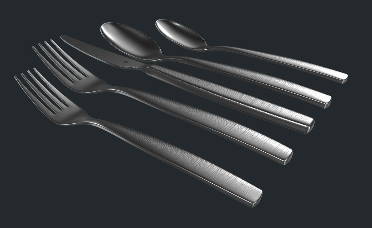 Engraved Silverware Set for 12