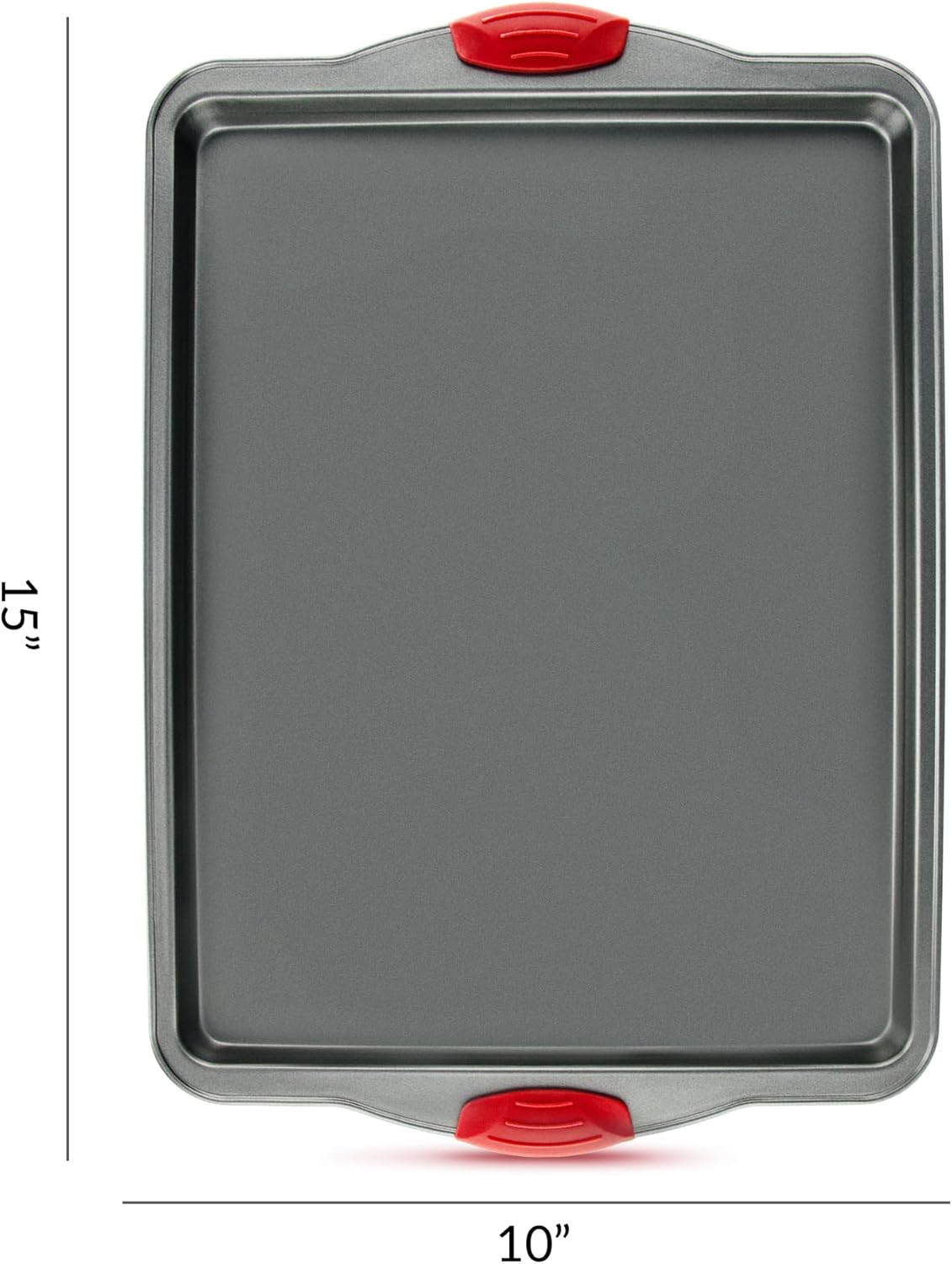 Boxiki Kitchen Nonstick Baking Sheet Pan – Heavy-Gauge Carbon Steel, Warp, Dent, and Rust-Resistant – Gourmet Rimmed Half Cookie Sheet Trays, Non-Toxic for Exceptional Baking Performance - 15x10 Inch - Culinary Roots