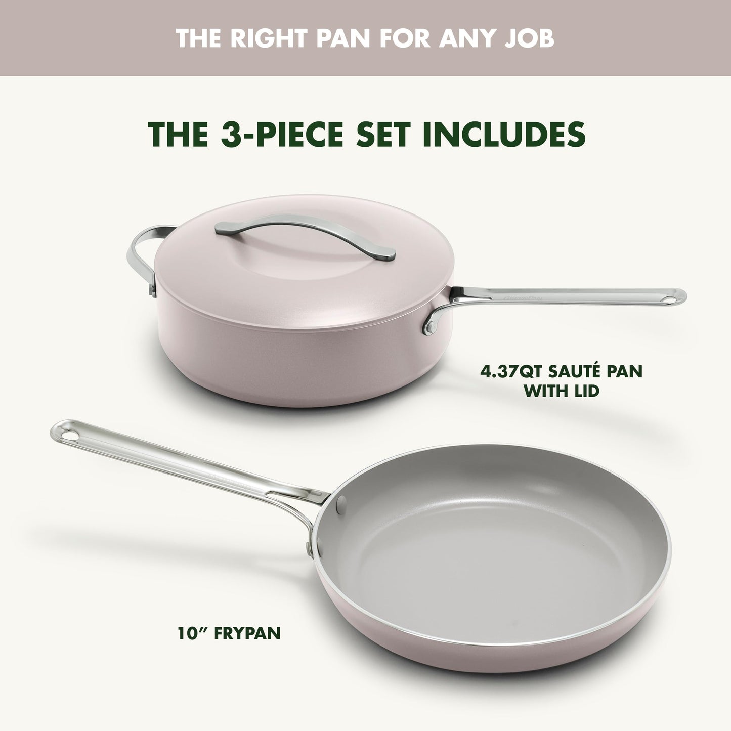 Nova 10” Frying Pan Skillet and 4.37QT Sauté Pan with Lid