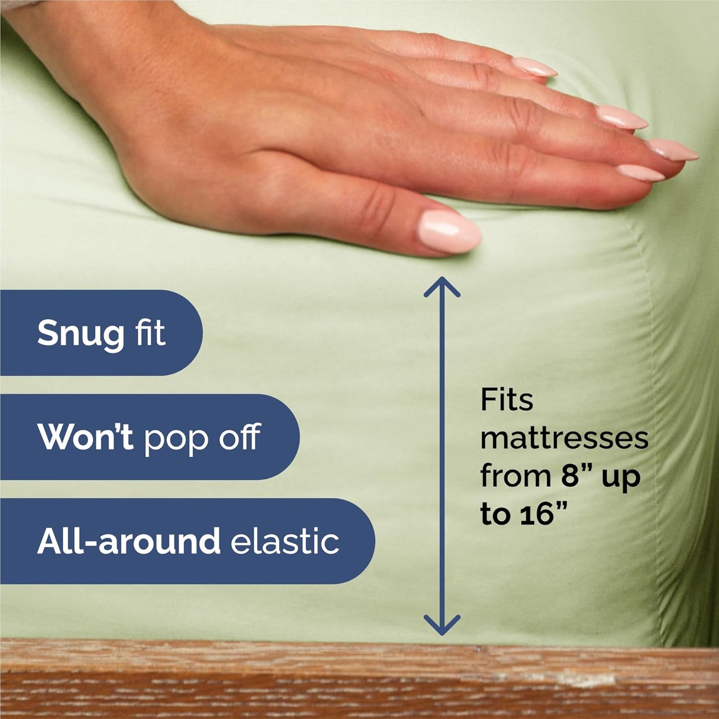 King Size 4 Piece Sheet Set - Comfy Breathable & Cooling Bed Sheets Set - Hotel Luxury Bedding for Women, Men, Kids, Teens, Boys & Girls - Deep Pockets and Wrinkle Free - Oeko-Tex - Light Sage Green