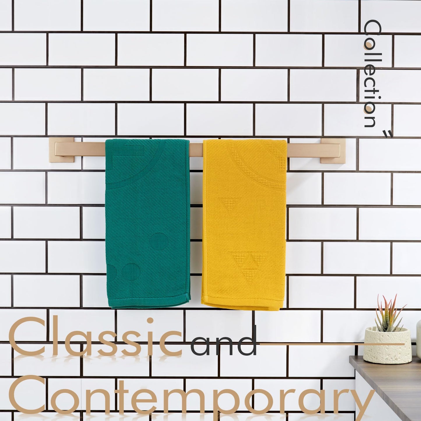 20 Inch Towel Holder for Bathroom Kitchen Towel Bars Wall Mount SUS304 Stainless Steel Towel Rack