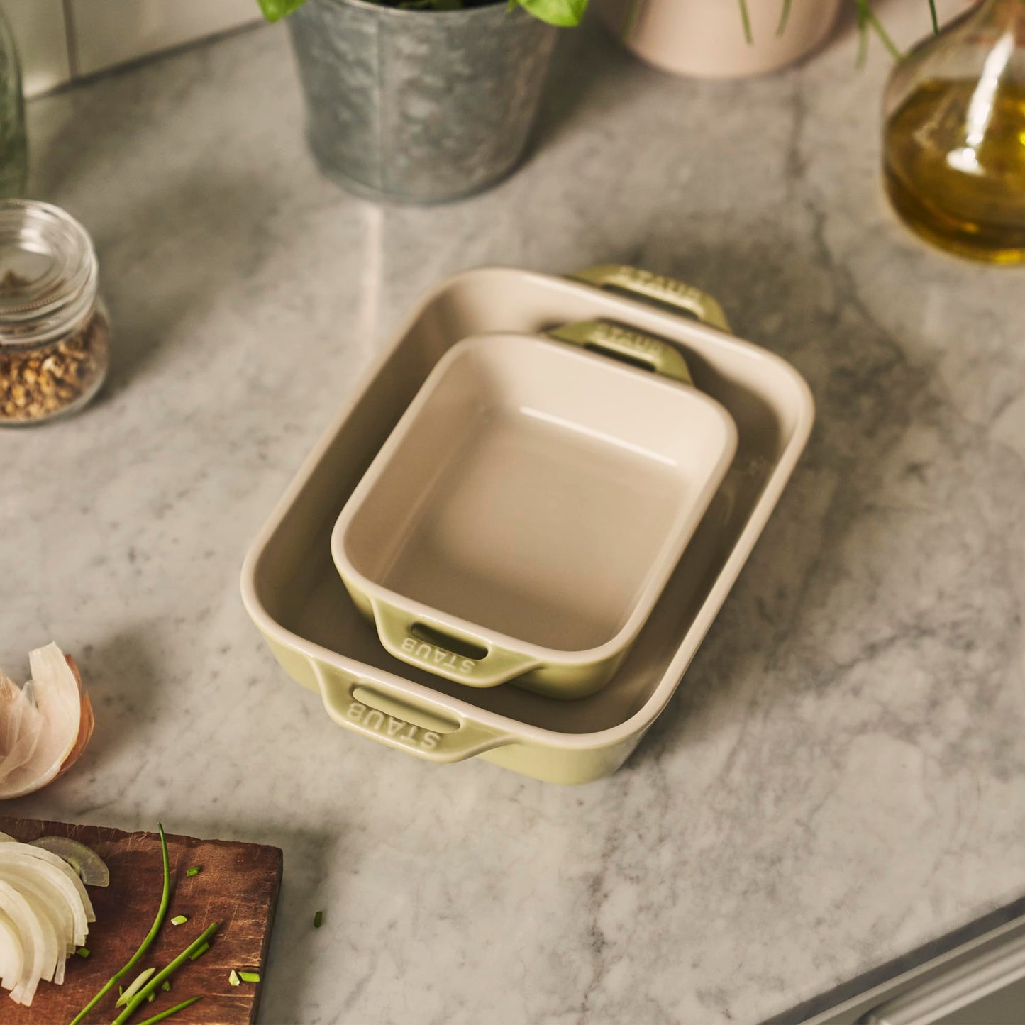 Ceramic 2 pc Rectangular Baking Dish Set (2 Count)