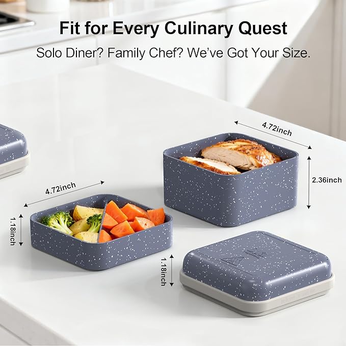 Microwave Cookware Magic Cooking Box, 7-in-1 Microwave Steamer Cooker Fast Cooking for Rice Eggs Meat Vegetables Soup, Aluminum Alloy Dishwasher Safe