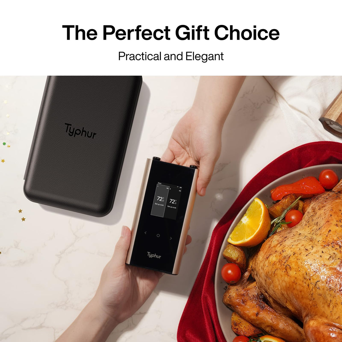 Sync Gold Dual Wireless WiFi Meat Thermometer with Carrying Case (2 Count)