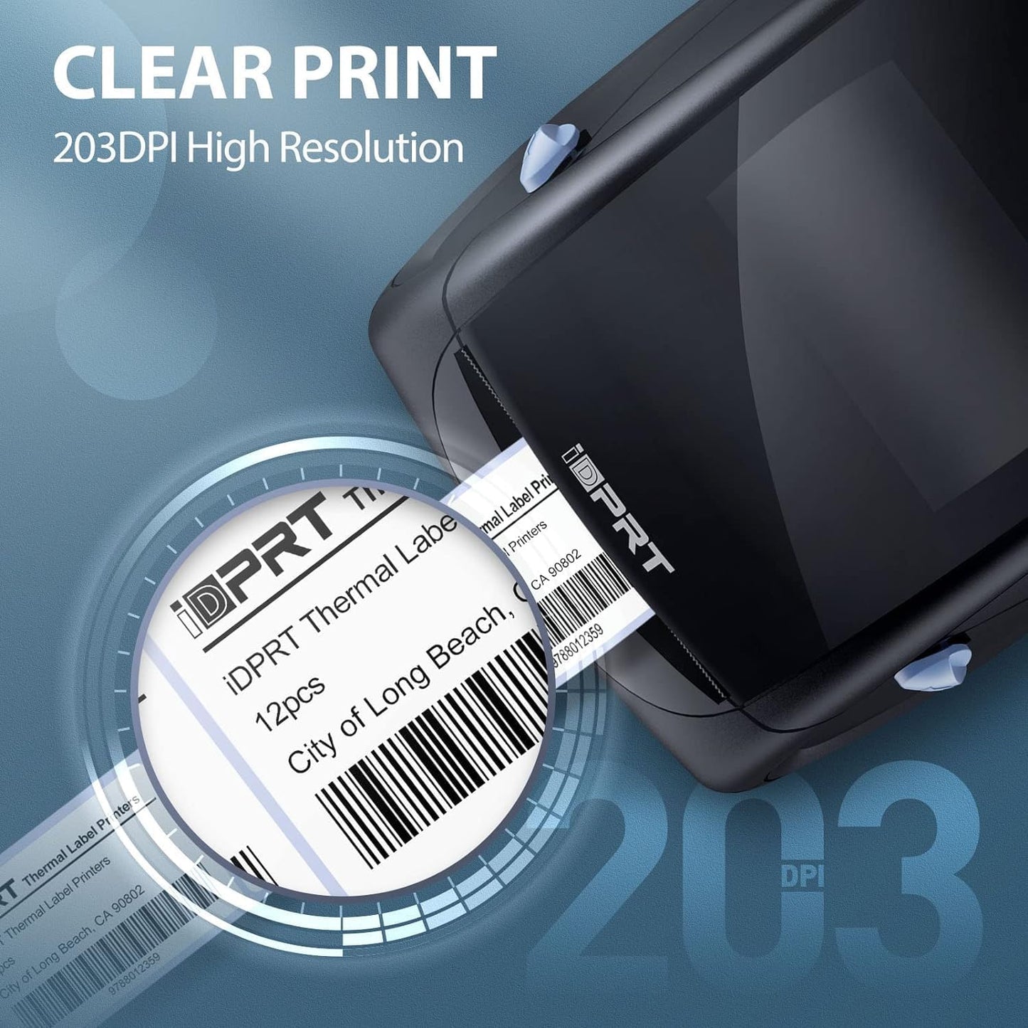 iDPRT Label Printer - SP310 Thermal Label Maker with Auto Label Detection, 1"-3.15" Print Width for Home, Office&Small Business, Suitable for Barcode, Address, Filling and Storing, Support Windows&Mac